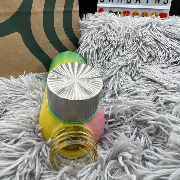 *SOLD* NWT  Starbucks Spring 2023 Radiant Rainbow Glass Water Bottle 20 oz - Picture 5 of 5